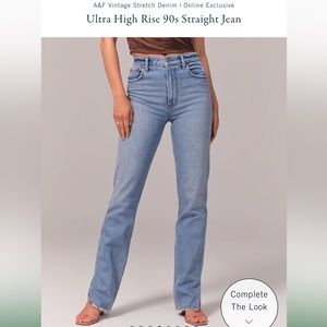 Abercrombie ultra high rise 90s jeans